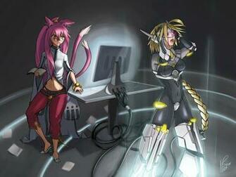 Kokonoe And Lamda By Hybridmink