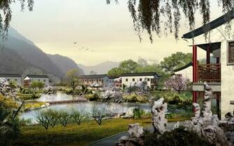 Chinese Village Wallpaper