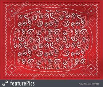 Red Paisley Handkerchief Stock Illustration I4501025 At Featurepics