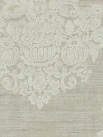 Grey De Luxe Damask Wallpaper Traditional