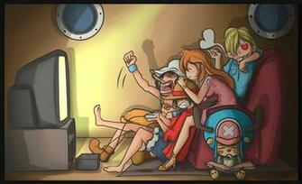 One Piece Wallpaper Straw Hat Playing Games Usopp Luffy Nami Sanji