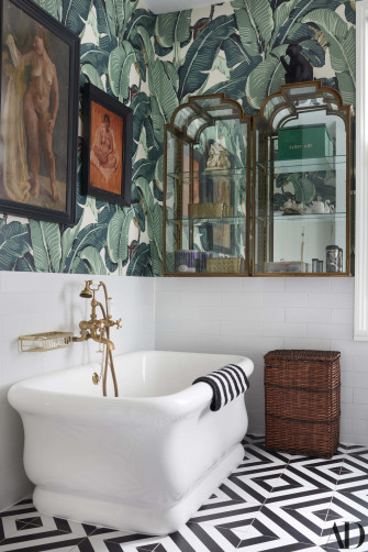 Bathtub Wallpaper Bathroom Borders