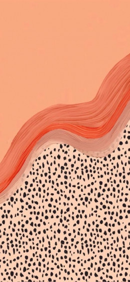 Orange Peach Aesthetic Wallpaper