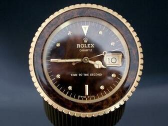 Savings Rolex Time To The Second 12cm Desktop Clock