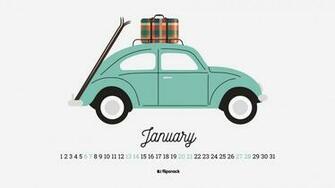 January Calendar Wallpaper