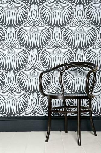 Farrow And Ball Wallpaper With Thonet Chair