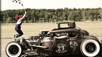 Hot Rod Race Car Wallpaper