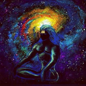 Cosmic Lord Shiva Painting Vedic Art Statue