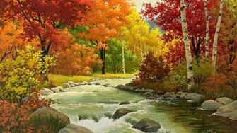 Beautiful Autumn Landscape Wallpaper Android Computer