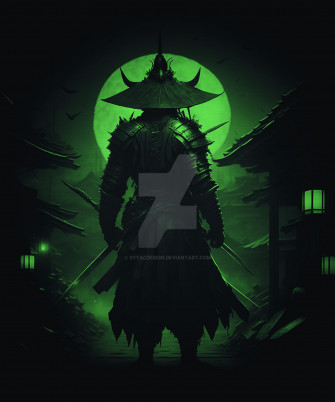 Samurai Sword Japanese Warrior Determined By Sytacdesign