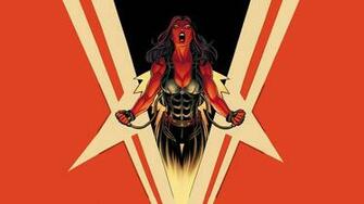 Red She Hulk Computer Wallpaper Desktop Background