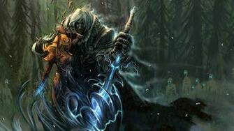 Wallpaper World Of Warcraft Arthas Sword Forest