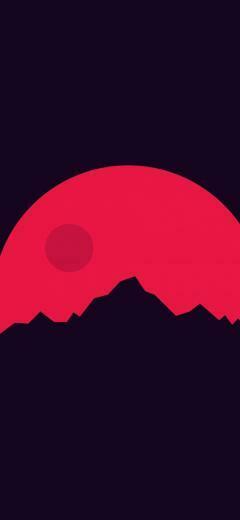 Mountains Mars Minimal Wallpaper Ava Art