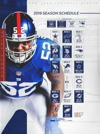 Giants Schedule New York