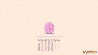 Mental Health Awareness Day Calendar Desktop Wallpaper
