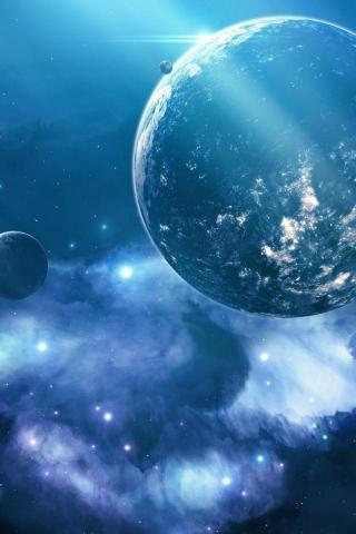 Blue Galaxy Mobile Wallpaper Mobiles Wall