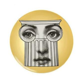Fornasetti Tema E Variazioni Wall Plate Gold No At Amara