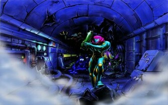Metroid Wallpaper Stock Photos