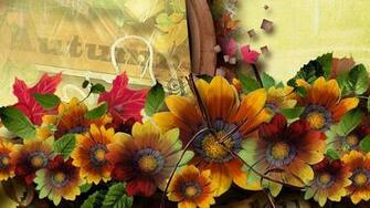 Fall Flowers Wallpaper