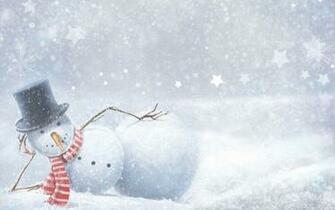 Winter Snowman Wallpaper