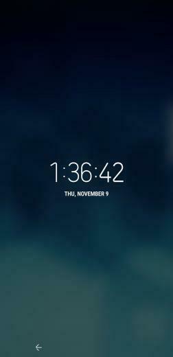 Galaxy S8 Oreo Update Lock Screen Clock Now Matches Wallpaper