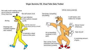 Virgin Sonichu Vs Chad Tails Gets Trolled