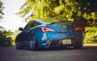 Cars Tuning Hyundai Genesis Coupe Stance Slammed Camber Wallpaper