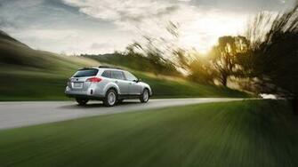 Subaru Outback Wallpaper Country Road Clearing
