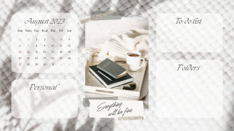 Custom Desktop Organizer Wallpaper Templates