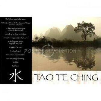 Tao Te Ching Water Art Poster Print