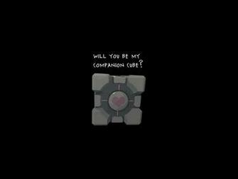 Companion Cube Wallpaper Stock Photos