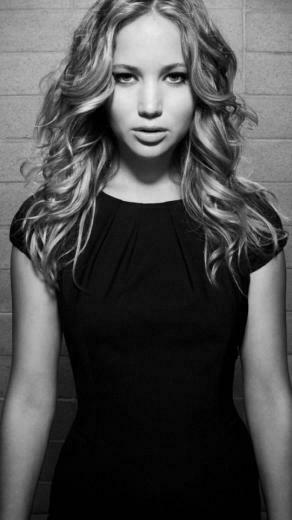 Jennifer Lawrence Black And White iPhone Plus