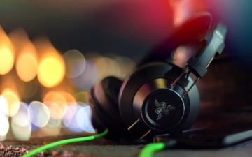Macro Hitech Bokeh Headphones Amazing Cinema Wallpaper iPhone