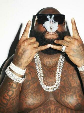 Rick Ross Smoking HD Rap Wallpaper