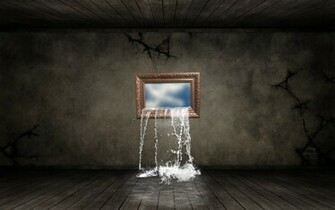 Abstract Room Wallpaper Surreal Fantasy