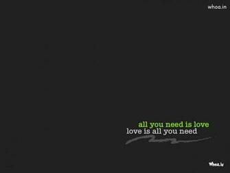 All You Need Is Love HD Wallpaper