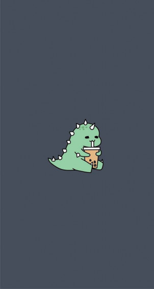 Cartoon Dinosaur Phone Wallpaper