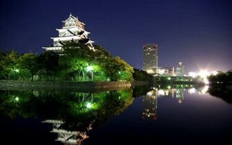 Hiroshima Japan City Wallpaper Night Cool