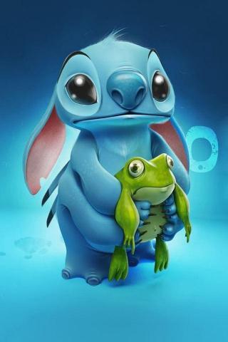 The Bunny Embrace Frog iPhone 4s Wallpaper