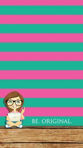 iPhone Teal And Pink Wallpaper Because I Like It Nuff Said