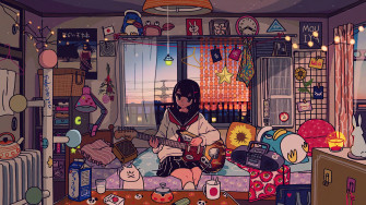 Anime Girl Playing Guitar Student Room 4k Wallpaper iPhone HD