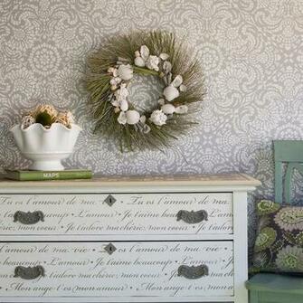 French Love Letters Furniture Stencil Our