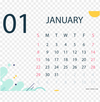 January Calendar Transparent Png Toppng