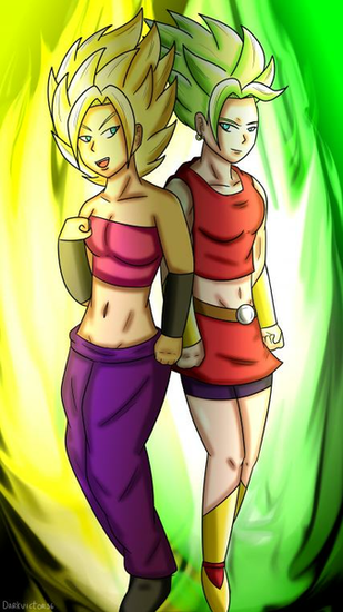 Kale And Caulifla Ssj By Darkvictor56
