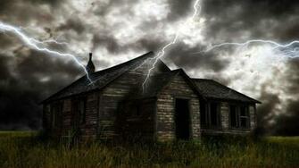 Prev Haunted House Night HD Wallpaper Background Pre