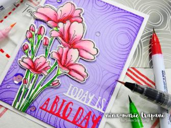 Embossing Plate Background Two Color Watercolor Simon Hop