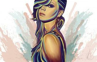 Vector Graphics Girls Mood Art Glance Wallpaper And