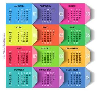 Year Calendar Wallpaper By Month