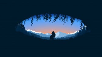 Wolf Aesthetic Wallpaper