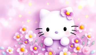 Purple Hello Kitty Wallpaper